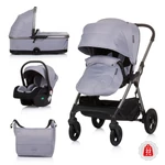 Kép 1/6 - Chipolino Infinity 3in1 multifunkciós babakocsi - Granite