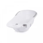 Kép 2/6 - Chipolino Vela kád babatartóval és leeresztő dugóval 87cm + kádállvány - Grey