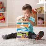 Kép 3/3 - Melissa & Doug fa készségfejlesztő játék, cikk-cakk torony