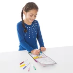 Kép 2/3 - Melissa & Doug Kreatív játék, Ólomüveg színező, tündérek