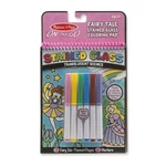 Kép 1/3 - Melissa & Doug Kreatív játék, Ólomüveg színező, tündérek