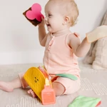 Kép 3/3 - Melissa & Doug bébijáték, Tapintásfejlesztő puha tacoban