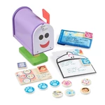 Kép 1/3 - Melissa & Doug azúrkék nyomok és te fa postaláda készlet
