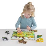 Kép 3/3 - Melissa & Doug Fa készségfejlestő játék, könnyen megfogható puzzle