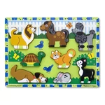 Kép 1/3 - Melissa & Doug Fa készségfejlestő játék, könnyen megfogható puzzle