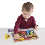 Kép 2/3 - Melissa & Doug Készségfejlesztő játék, könnyen megfogható puzzle, dínók
