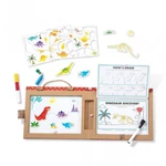 Kép 2/4 - Melissa & Doug letörölhető rajz és mágneses játékkészlet dínók