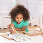 Kép 2/3 - Melissa & Doug letörölhető rajz és mágneses játékkészlet - hercegnő