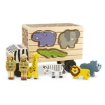 Kép 2/2 - Melissa & Doug Fa készségfejlestő játék, Állatos formaillesztő