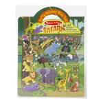 Kép 1/3 - Melissa & Doug Kreatív játék, Pufi matrica készlet, szafari