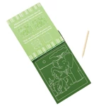 Kép 2/2 - Melissa & Doug Kreatív játék, Képkarc füzet, szafari