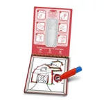Kép 2/2 - Melissa & Doug Kreatív játék, Rajzolás vízzel, kösd össze a számokat, farm