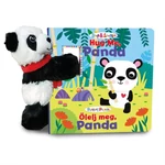 Kép 1/2 - Snap & Snuggle Pattanj pajtás plüss barát képeskönyvvel - ölelnivaló panda