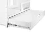 Kép 6/10 - Klups Marsell kiságy leesésgátlóval és ágyneműtartóval 70x140 + nyitott állószekrény - fe