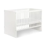 Kép 2/7 - Little Sky Dalia kiságy 60x120 + komód + 2 ajtós 3 fiókos szekrény - fehér & szürke