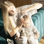 Kép 9/9 - Baboo baba fésű és kefe szett - kék