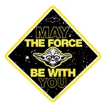 Kép 1/2 - Seven Polska Baby on board tábla - STAR WARS YODA