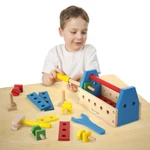 Kép 3/3 - Melissa & Doug Fa készségfejlesztő játék, Szerszám- és barkácskészlet