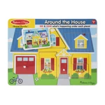 Kép 1/3 - Melissa & Doug Hangos puzzle, A ház körül