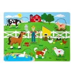 Kép 1/3 - Melissa & Doug Hangos puzzle, Old MacDonald farmja