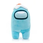 Kép 1/2 - Among Us plüss figura 30 cm - világokék, tojással