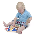 Kép 2/3 - Melissa & Doug Fa készségfejlesztő játék, Puzzle fogantyúval, kis kedvencek