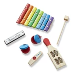 Kép 3/3 - Melissa & Doug Hangszerek, Zenekar a dobozban, rázd-fújd-koppintsd