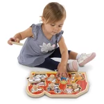 Kép 3/3 - Melissa & Doug Fa készségfejlesztő játék, Puzzle fogantyúval, farm