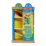 Kép 2/3 - Melissa & Doug Fa készségfejlesztő játék, Kis golyópálya