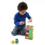 Kép 3/3 - Melissa & Doug Fa készségfejlesztő játék, Kis golyópálya