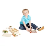 Kép 3/3 - Melissa & Doug, fa kézségfejlesztő játék, puzzle, farm állatai