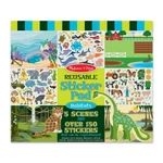 Kép 1/3 - Melissa & Doug Kreatív játék, Újrahasználható matrica készlet, élőhelyek