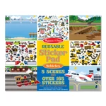 Kép 1/3 - Melissa & Doug Kreatív játék, Újrahasználható matrica készlet, járművek