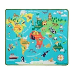 Kép 1/3 - Melissa & Doug Játszószőnyeg, 100x90 cm, a világ körül