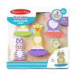 Kép 2/3 - Melissa & Doug Fa készségfejlesztő játék, Óriás puzzle, hintázó vadállatok