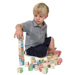 Kép 2/3 - Melissa & Doug Fa készségfejlesztő játék, ABC és számok