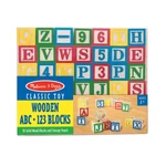 Kép 1/3 - Melissa & Doug Fa készségfejlesztő játék, ABC és számok
