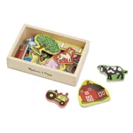 Kép 2/3 - Melissa & Doug Fa készségfejlesztő játék, Mágneses farm készlet