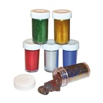 Kép 2/2 - Playbox Glitter por, 6 szín, 20 g, 6 db, alapszínek