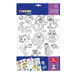 Kép 1/3 - Playbox Színezhető matricák, 10 matricív