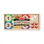 Kép 1/3 - Melissa & Doug Fa készségfejlesztő játék, Számpárok