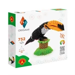 Kép 2/3 - Origami 3D Tukán papírhajtogatós építőjáték