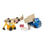 Kép 3/3 - Melissa & Doug Fa jármű, Munkagépek