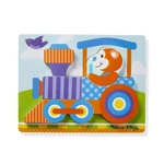 Kép 2/3 - Melissa & Doug Bébi és tipegő fajátékok, Óriás puzzle, járművek