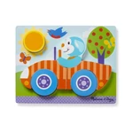 Kép 3/3 - Melissa & Doug Bébi és tipegő fajátékok, Óriás puzzle, járművek