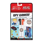 Kép 1/3 - Melissa & Doug Kreatív játék, Letörölhető lapok, kémjátszma