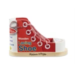 Kép 1/3 - Melissa & Doug Fa készségfejlesztő játék, Cipőfüzés