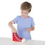 Kép 2/3 - Melissa & Doug Fa készségfejlesztő játék, Cipőfüzés