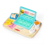 Kép 1/3 - Melissa & Doug bébijáték, Fa asztali laptop kiegészítőkkel