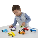 Kép 2/3 - Melissa & Doug Fa jármű, Autók 9 db